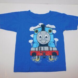 Thomas and Friends Tank Engine Train Kids Toddler  2T Graphic T Shirt  Blue